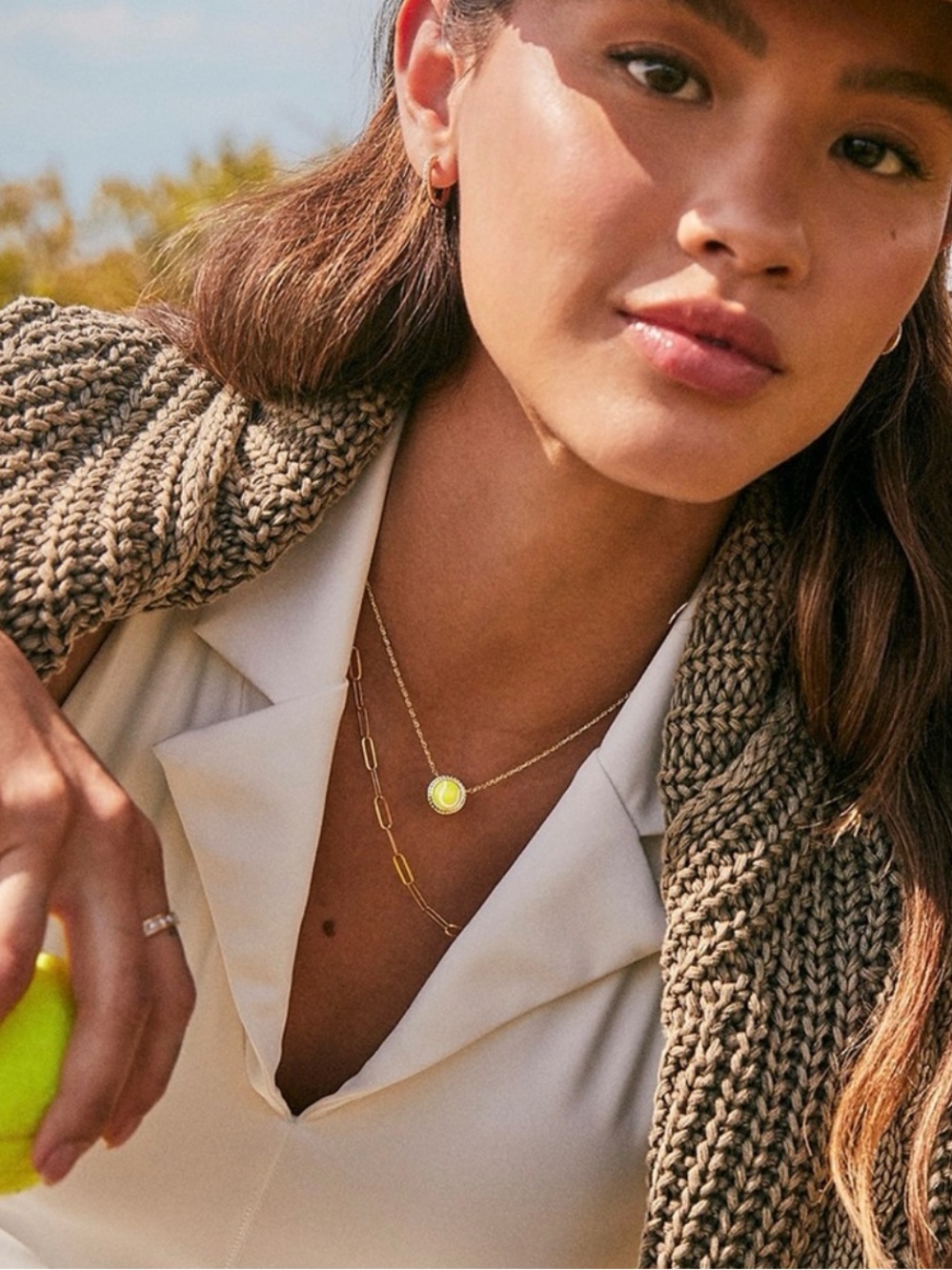 Kendra Scott Tennis Ball Necklace NEW $75